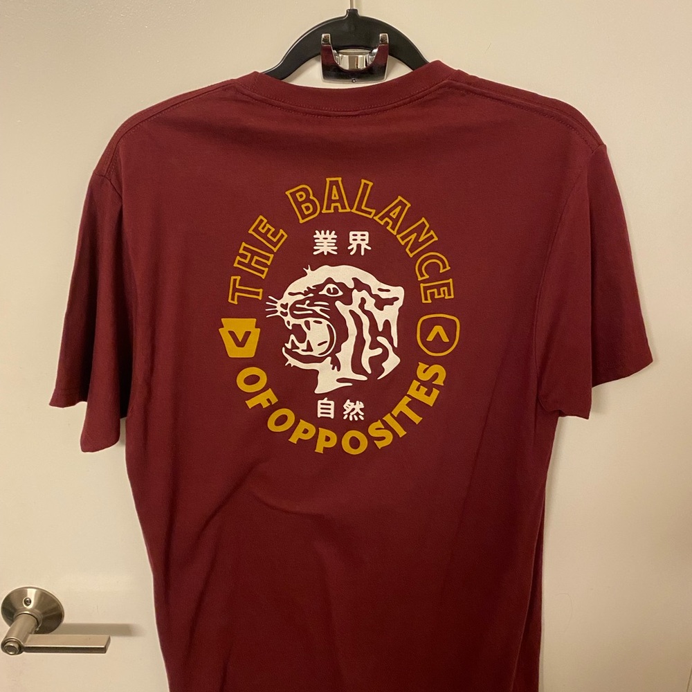 Maroon RVCA Tee - Picture 2 of 2